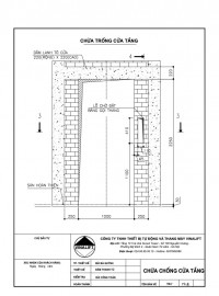 Thiết kế cửa tầng thang máy gia đình 350 kg Thiết kế cửa tầng thang máy gia đình 350 kg