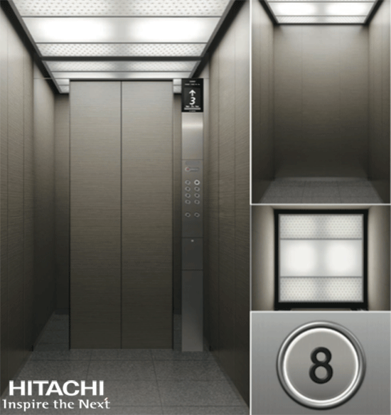 cabin thang máy hitachi